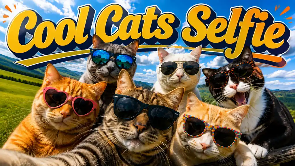 Cool Cats Selfie